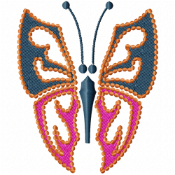 Butterfly Embroidery Design 12